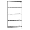 WORKPRO Storage Shelves, 5 Tier Metal Shelving Unit, Garage Wire Rack, Standing Adjustable Shelves with Hooks for Pantry Closet Kitchen Basement, 30" W x 14" D x 60" H, Capacity 750 LBS(Total)