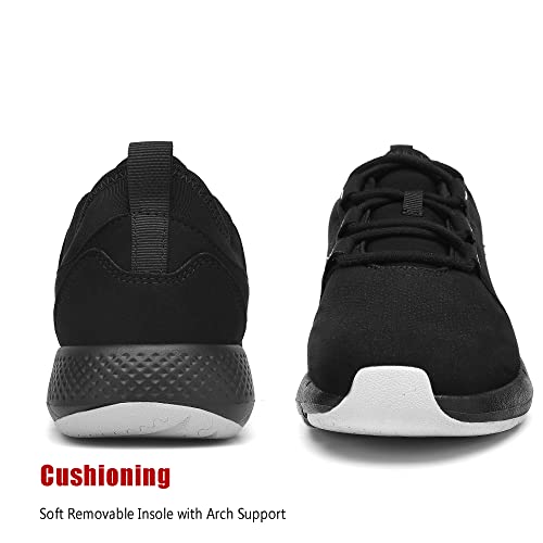 Waterproof Sneakers For Women Footwear Running Work Shoe Non Slip Lightweight Tennis Golf Bowling Causal Flats Walking Rain Outdoor Restaurant Zapatos De Mujer Black #TOP4
