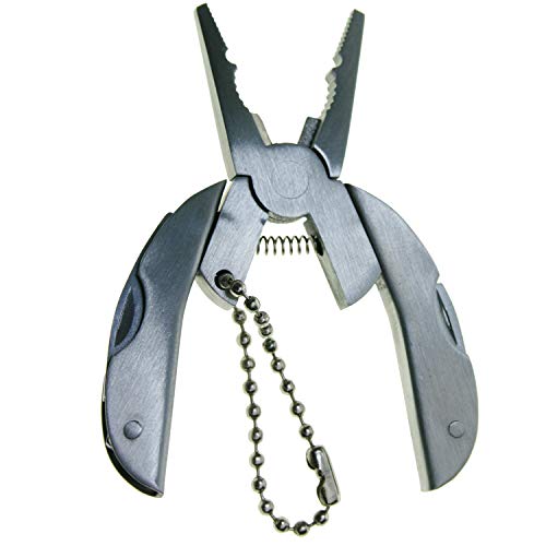 Llavero Multifuncion 5 Herramientas Alicates Multitools de bolsillo Alicates 1 unid Exterior Mini Portátil Plegable Muilti-funcional Alicates Pinza Llavero Senderismo Camping Cover