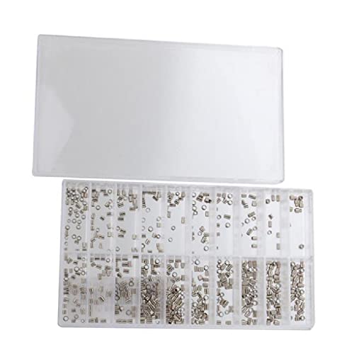 500PCS 1.5MM - 2.52MM Multi Sizes Metal Watch Case Tubes Pipes for Waterproof Crown Assortment Repair Accessories Replacement