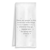 ROXMART Thank You Gifts for Women Men Kitchen Towels, Appreciation Gifts for Coworker Friend Teacher Nurse Mentor Boss, Thank You Decorative Dish Tea Hand Towels for Bathroom Kitchen, 16x24 Inch