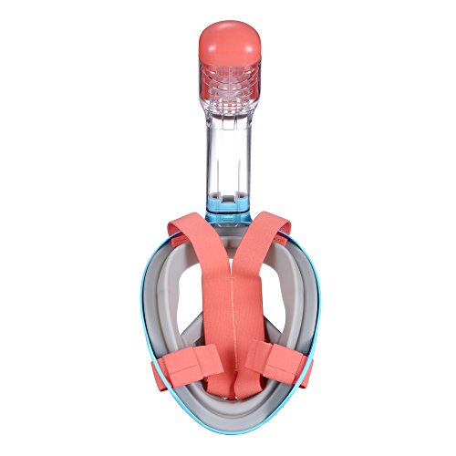 image for Knit Bonbons Outdoor 180° Panoramic View Snorkel Mask Full Face Scuba