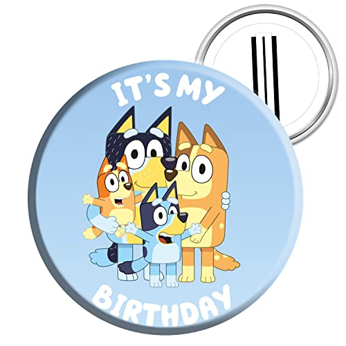 Amscan 9915648 - Officially Licensed Bluey 'It's My Birthday' Badge - 6cm