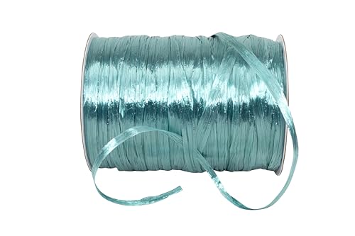 Reliant Ribbon 25769-916-01C Raffia Prime - Pearl Ribbon, 1/4 Inch X 100 Yards, Teal by Reliant Ribbon - Used condition - US$12.32