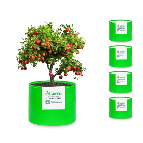 Image of HDPE Grow Bags 24X24 Inch (Pack of 5) | 260 GSM Plant Grow Bags UV-Protected Garden Bag | Growbags for Plants Terrace Gardening | Heavy Duty Plant Bag