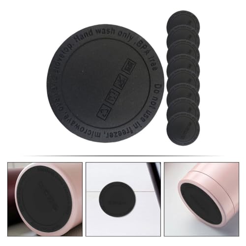 ABOOFAN Fundos De Borracha Para Copo De Sublimação 10 Peças De Copos Autoadesivos Protetores De Fund