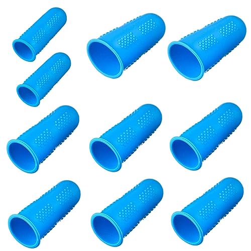10pcs Finger Cots Thermal Covesr Non-Slip Finger Protector Caps Grain Cover Finger Sleeve Finger Protective Cover Grain Finger Cover Fingertip Cover Fingertip Protector Gogogmee