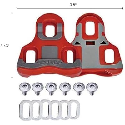Wellgo Road Bike Pedals and Cleats Compatible with Look Keo