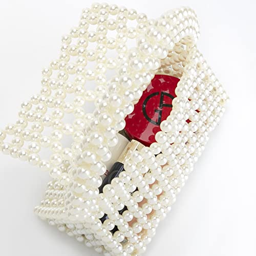 Image of YUSHINY Candy Color Acrylic Beaded Hollow Handbag Evening Clutch Triangle Bags for Wedding Party | Acrylic