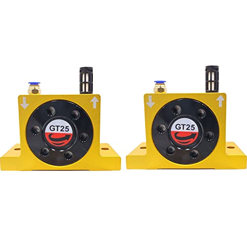 2X GT25 1/4'' Industrial Pneumatic Compressed Air Power Wheel Turbine Vibrator