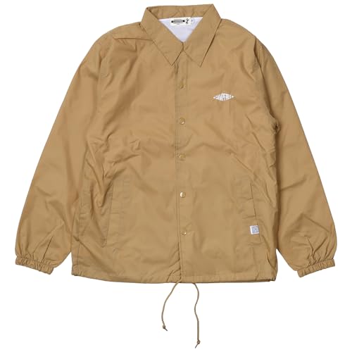 [CAMPFREE] コーチジャケット メンズ ジャケット アメカジ 羽織 ワンポイント リサイクルポリエステル 10895 D.コヨーテ サイズ XL - CAMPFREE - 商品画像
