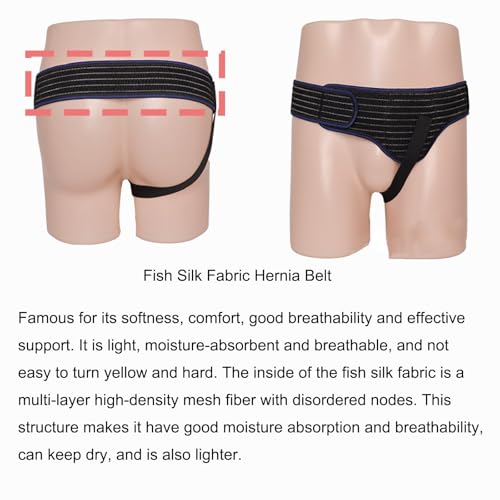 Faja para Hernia para Hombre con Almohadillas de Compresión Extraíbles miniatura 7