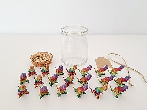 Colorful Dino Toy Assortment in 3.6oz Jar - Fun, Educational, and Collectible - Image 2