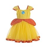 Princess daisy tutu dress Princess daisy costume girls Princess Peach Rosalina Daisy Costume Dress 6 Years