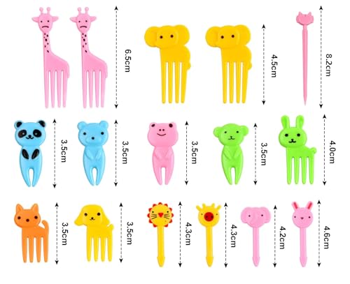 Miniatura 2 de 54 Tenedores Para Fruta Con Forma De Animal