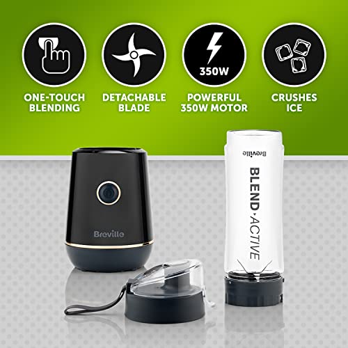 Breville Blend Active 350W Personal Blender & Bottle - Black Gold - Image 4