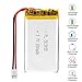 AKZYTUE 3.7V 850mAh 503055 Lipo Battery Rechargeable Lithium Polymer ion Battery with JST Connector