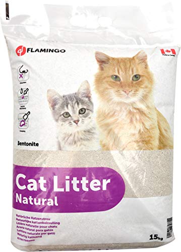 FLAMINGO Litière Nature pour Chat 15 kg
