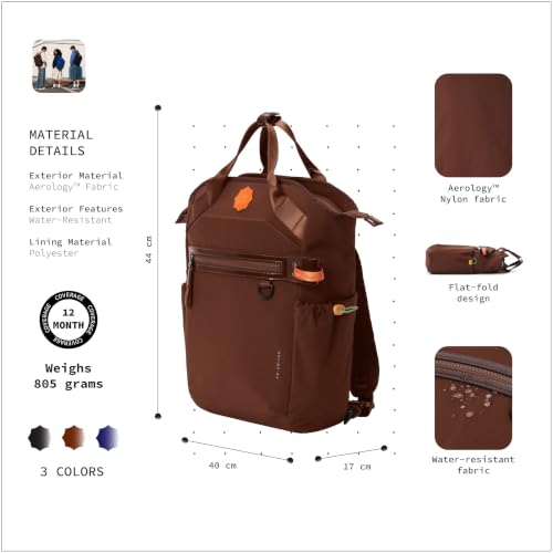 Image of Switch 26L Convertible Laptop Backpack 15.6 Inch | Water Resistant 2-In-1 Backpack Tote With Detachable Straps Snap Closure Lightweight Nylon Fabric Luggage Strap Men Women