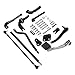 Standard Forward Control Kit Fit for Harley Dyna Fat Bob 2006 2007 2008 2009 2010 2012 2013 2014 2015 2016 2017 Black Motorparts Reduced Forward Control Replacement