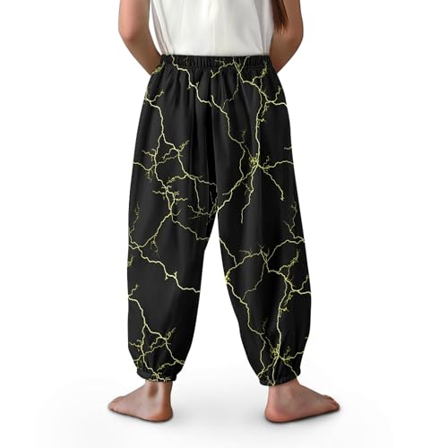 Image of Unisex Little Kids Yoga Trousers Bohemian Beach Pants Baggy Harem Activewear for Boys and Girls Age 3-10