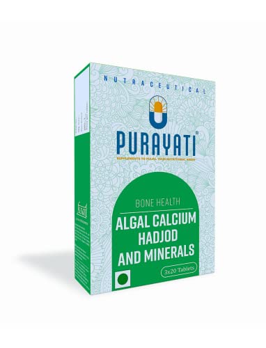 Purayati Bone Health Algal Calcium Hadjod and Minerals