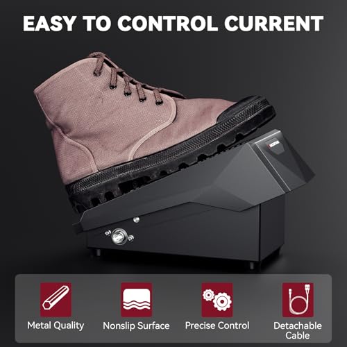 Image of ARCCAPTAIN TIG 5-Pin Welding Foot Pedal for ARCCAPTAIN MIG180, MIG200P, MIG205 MP, MIG205 PCT, MIG205DP Pro and MIG250DP, Remote Amp Control TIG Foot Pedal, 10 Feet Cable