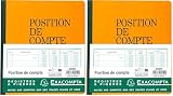 Exacompta   Réf. 950E   1 Piqûre position de compte   Numérotée   Format vertical   Dimensions extérieures : 21 x 19 cm   80 pages   Couleurs aléatoires : Bleu   Jaune   Rouge   Vert (Lot de 2)