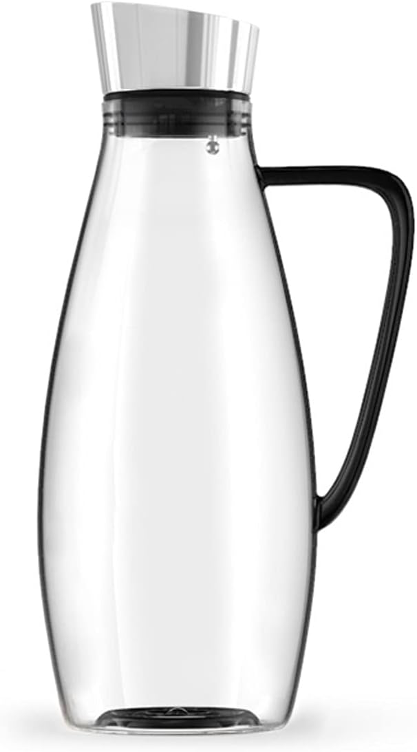 kettles Borosilicate Glass Pitcher with Anti-scalding Handle Household Glass Carafe Large Capacity Water Jug for Juice, Milk, Hot and Cold Beverages canteen(Clear,B)