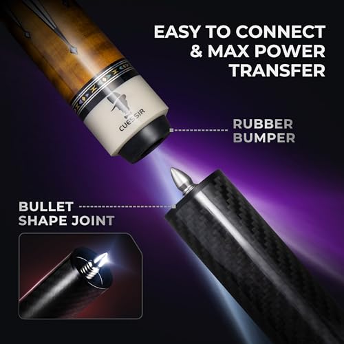 Extensión para taco de billar de carbono de 8 pulgadas miniatura 4