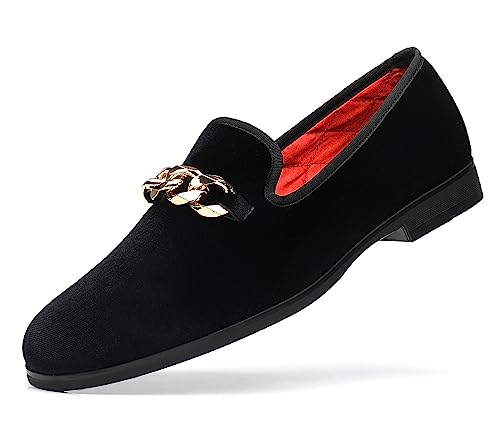 Men's Velvet Loafers Party Prom Homecoming Shoes