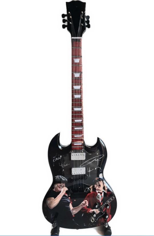 Guitarra miniatura AC DC Angus y Brian