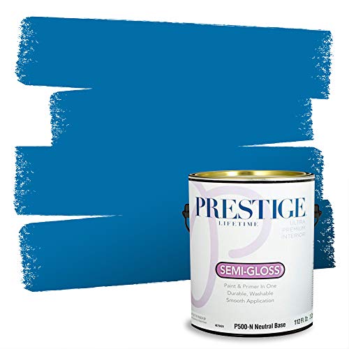 Comparison: Best Blue For Kitchen Cabinets Sherwin Williams 2 PRESTIGE Paints Interior Paint and Primer In One, 1-Gallon, Semi-Gloss, Comparable Match of Sherwin Williams* Blue Chip*