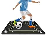 Tapis D'Entraînement Football   51x79 cm Anti Dérapant Absorption des Chocs | Matériel d'Entraînement Indoor Tapis de Sol | Pour Contrôle du Ballon Jeu de Jambes Pratique Intérieur