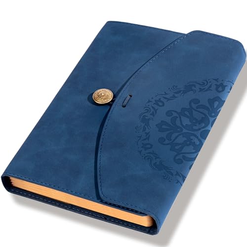 Vintage Leather Journal for Women Men, Junk Journal Notebook Soft