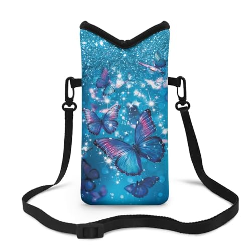 Neoprene Small Crossbody Bag with Adjustable Strap Water-Resistant Portable Cellphone Pouch for Travel, Outings