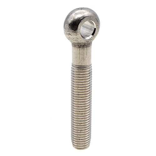 Image of M16 x 100mm Eye Bolts 304 Stainless Steel Machinery Shoulder Lifting Screws Silver Tone, 2Pcs