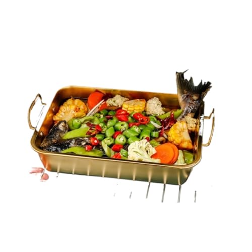 Bandeja de hornear de acero resistente, molde rectangular para asados de calidad 3