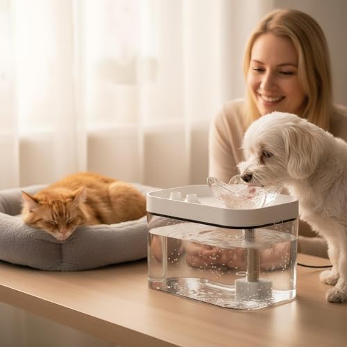 Fontaines à eau pour chats d'intérieur et animaux de compagnie - 4