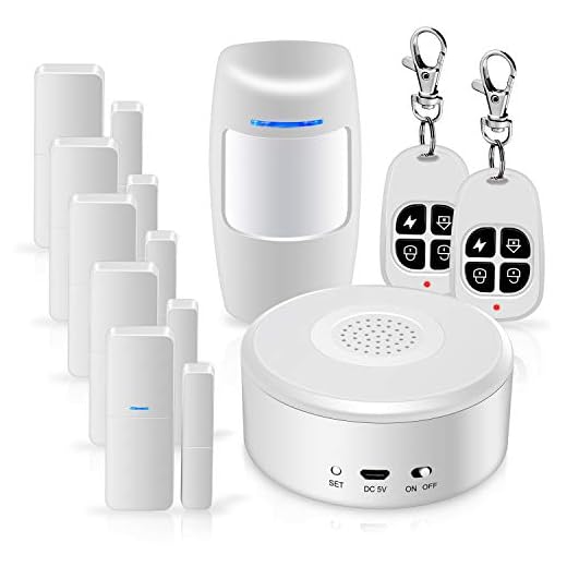 WiFi Alarm System Kit Smart Security System DIY No Monthly Fee Wireless with APP Push and Calling Alarms for Home Apartment