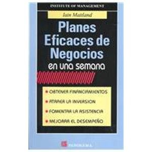 Paperback Planes Eficaces de Negocios en Una Semana [Spanish] Book