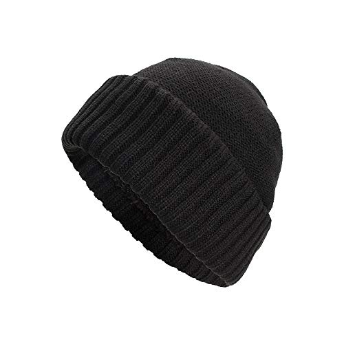 DOINSHOP Original Beanie Cap - Soft Knit Beanie Hat - Warm and Durable Baggy Weave Crochet Winter Wool Knit Ski Beanie Skull Black