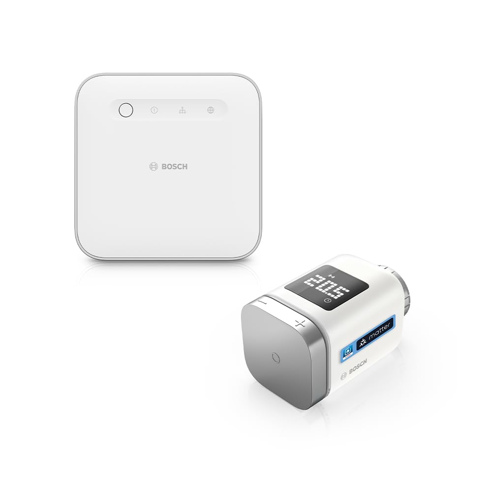 Bosch Smart Home smartes Heizkörperthermostat Starter-Set, 1x Controller II, 1x Heizkörperthermostat II [+M]