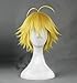 COSPLAZA Cosplay Wig Synthetic Short Yellow & Golden Hair with Pre-styled Ahoge Cool Male Anime Performance Wigs