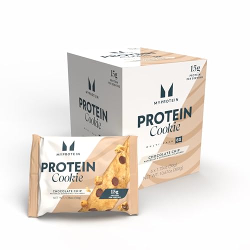 Myprotein Baked Protein Cookie, Chocolate Chip Flavor, High Protein Snack with 60g Protein Per Box...