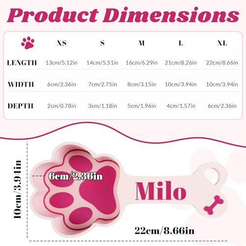 Cuchara medidora personalizada para alimento de perros miniatura 2