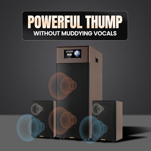 Image of OBAGE X12 HiFi 2.1 Speaker System with Qualcomm aptX HD | Dual 6.5 inch Subwoofer Drivers & Silk Dome Tweeters | Bluetooth, Optical & AUX | 24-Bit High Fidelity Audio for Rooms up to 300 sq. ft.