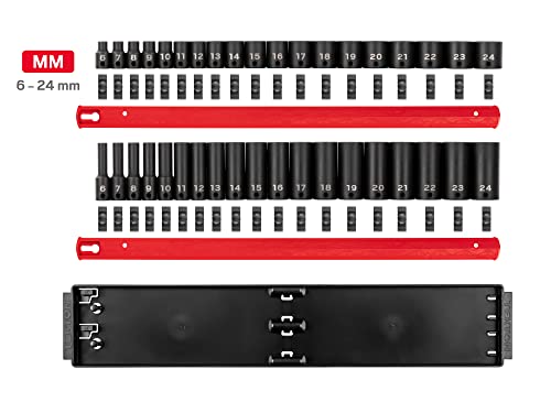 Image of TEKTON 3 /8 Inch Impact Socket Set, 38-Piece | SID91211