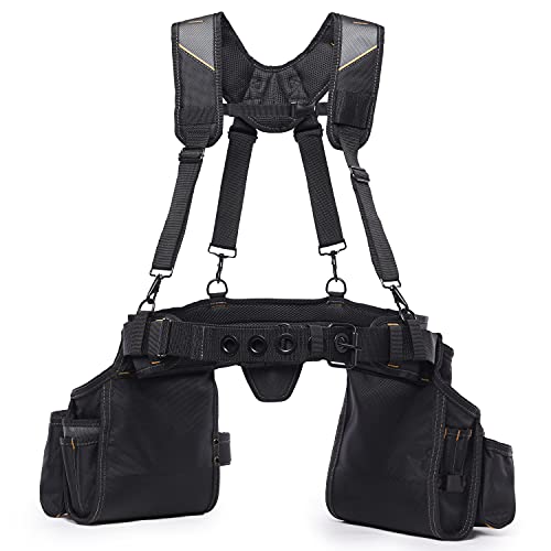 Toughbuilt - Pro Carpenter Suspension Rig With Pockets - Heavy Duty, Deluxe Premium Quality, Durable - Adjustable Size - (Tb-302-6) #TOP4