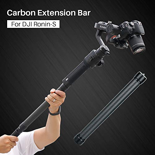Dh10 Upgrade Gimbal Extension Pole Carbon Fiber Bar Lightweight But Strong 1/4" Universal Rod Compatible With Dji Ronin S, Ronin Sc, Osmo Mobile 3, Om 4, Zhiyun Crane 2 V2 Stabilizer Dslr Camera #TOP3